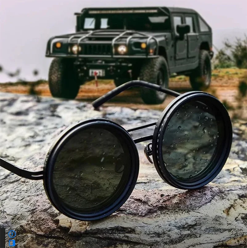 Handmade ND9 Adjustable Sunglasses Glitch Trends