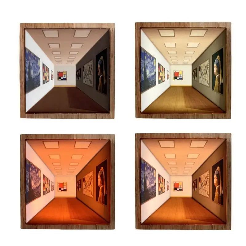 3D Illusion Night Light Glitch Trends